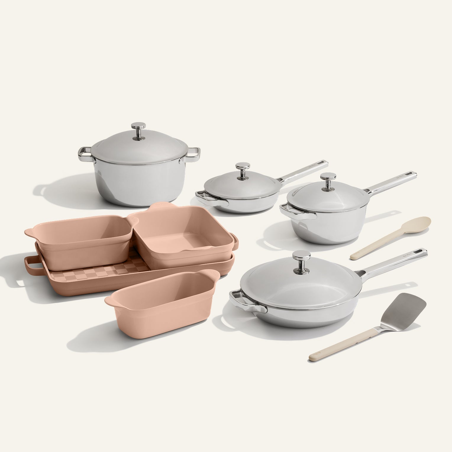 Chrome/Char Cookware and Bakeware Set, Nonstick coated