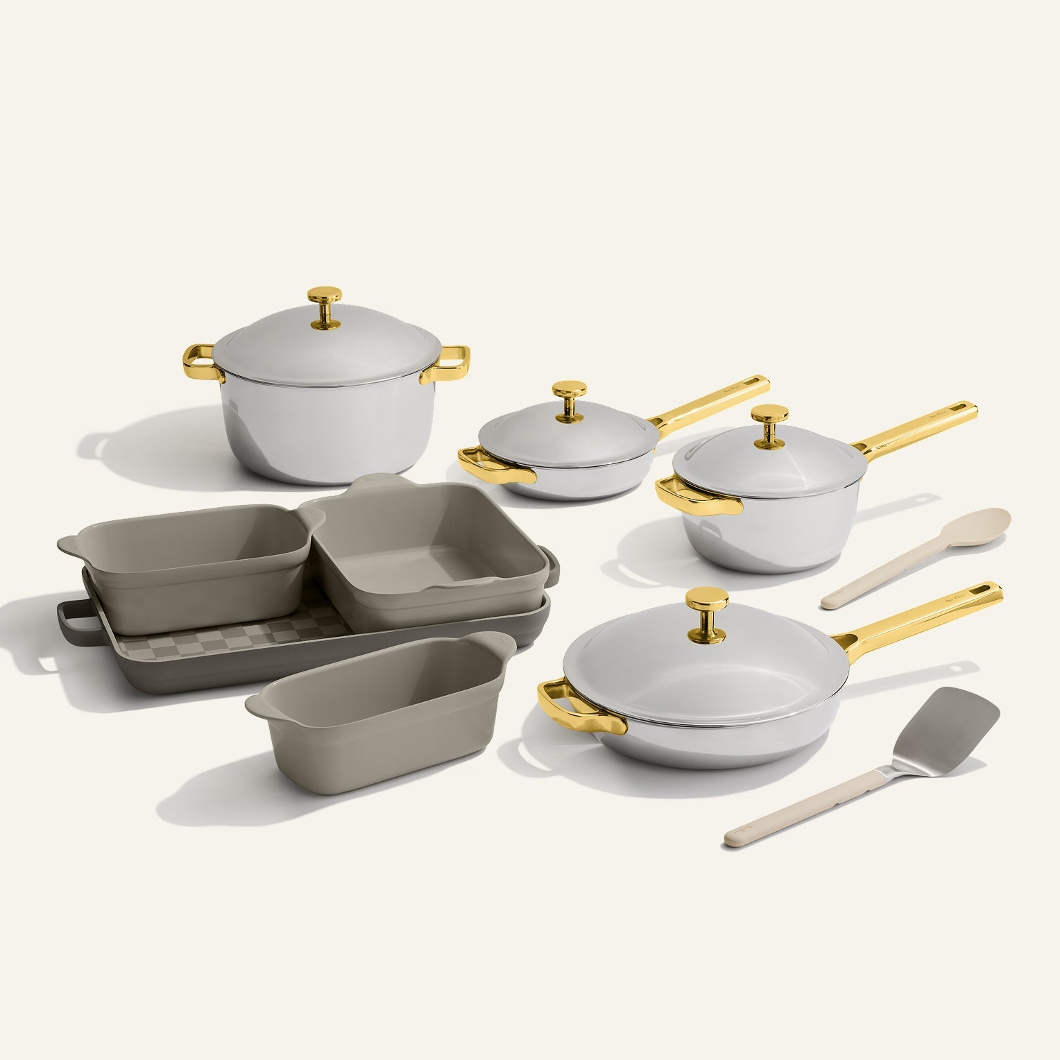 Chrome/Char Cookware and Bakeware Set, Nonstick coated